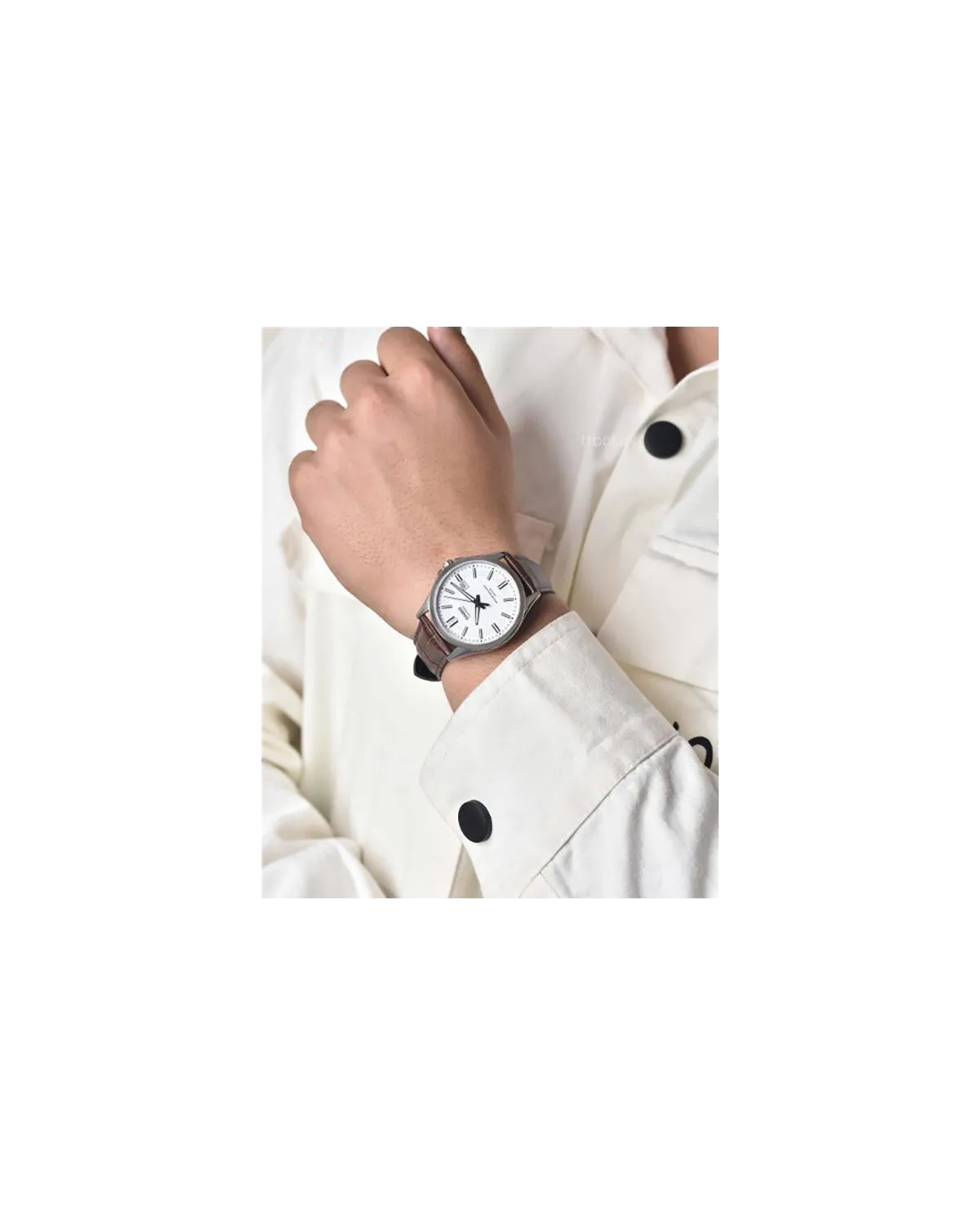 Zegarek Męski Casio MTS-100L-7A+ BOX (zd237b) SZAFIR Zegarek Męski Casio MTS-100L-7A+ BOX (zd237b) SZAFIR