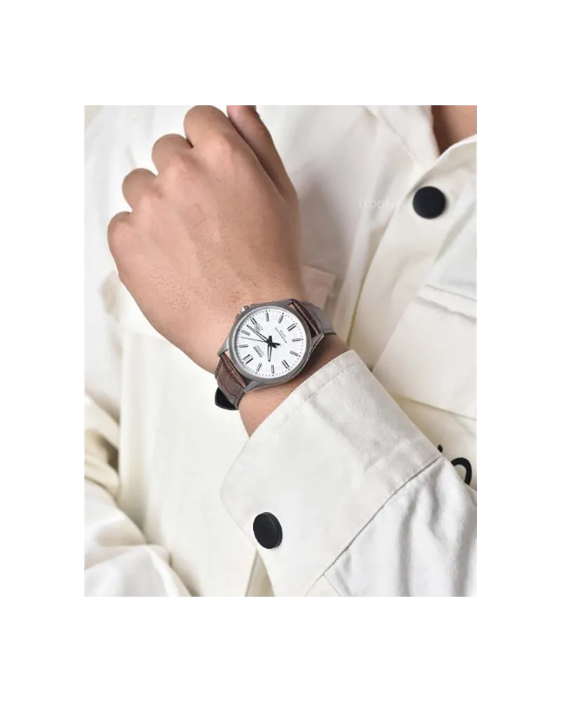 Zegarek Męski Casio MTS-100L-7A+ BOX (zd237b) SZAFIR Zegarek Męski Casio MTS-100L-7A+ BOX (zd237b) SZAFIR