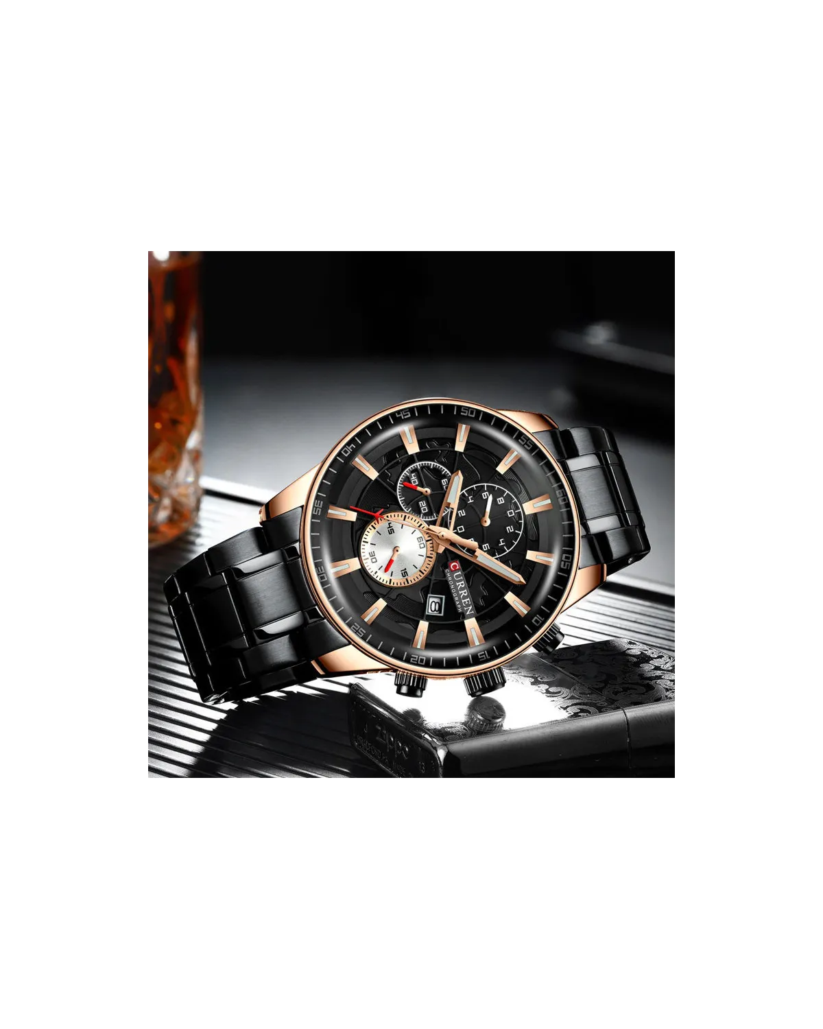 ZEGAREK MĘSKI CURREN 8362 (zc017d) - CHRONOGRAF + BOX ZEGAREK MĘSKI CURREN 8362 (zc017d) - CHRONOGRAF + BOX