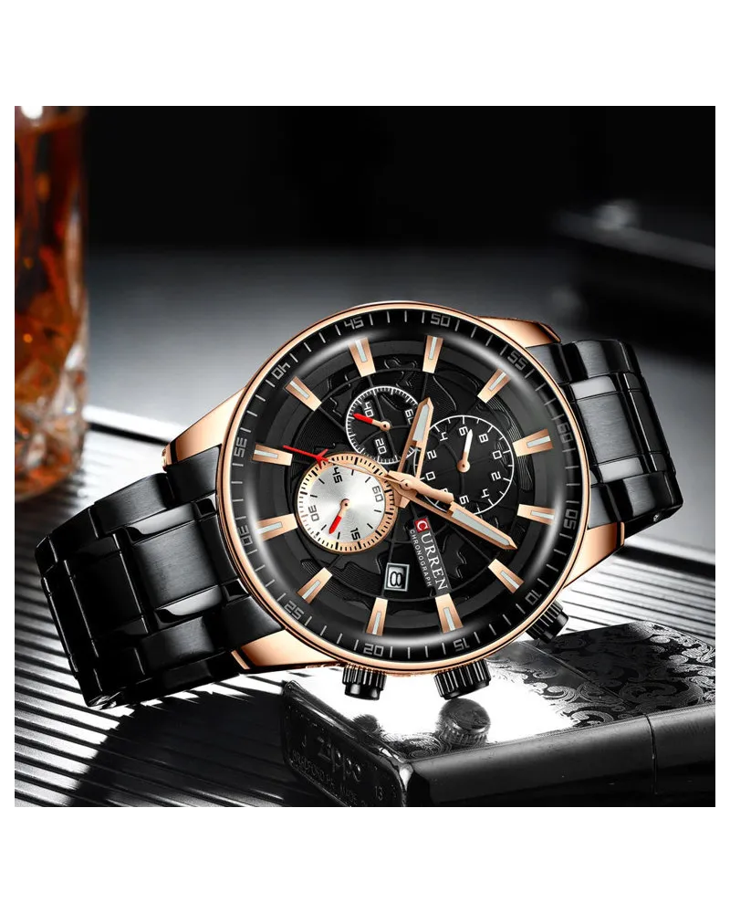 ZEGAREK MĘSKI CURREN 8362 (zc017d) - CHRONOGRAF + BOX ZEGAREK MĘSKI CURREN 8362 (zc017d) - CHRONOGRAF + BOX