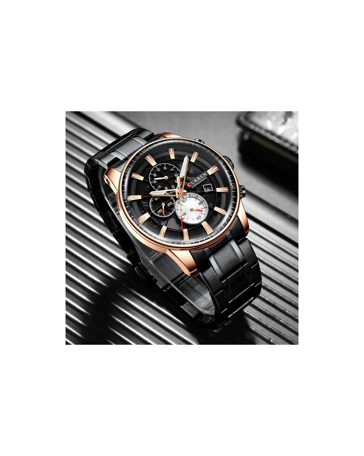 ZEGAREK MĘSKI CURREN 8362 (zc017d) - CHRONOGRAF + BOX ZEGAREK MĘSKI CURREN 8362 (zc017d) - CHRONOGRAF + BOX