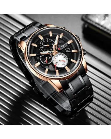 ZEGAREK MĘSKI CURREN 8362 (zc017d) - CHRONOGRAF + BOX ZEGAREK MĘSKI CURREN 8362 (zc017d) - CHRONOGRAF + BOX