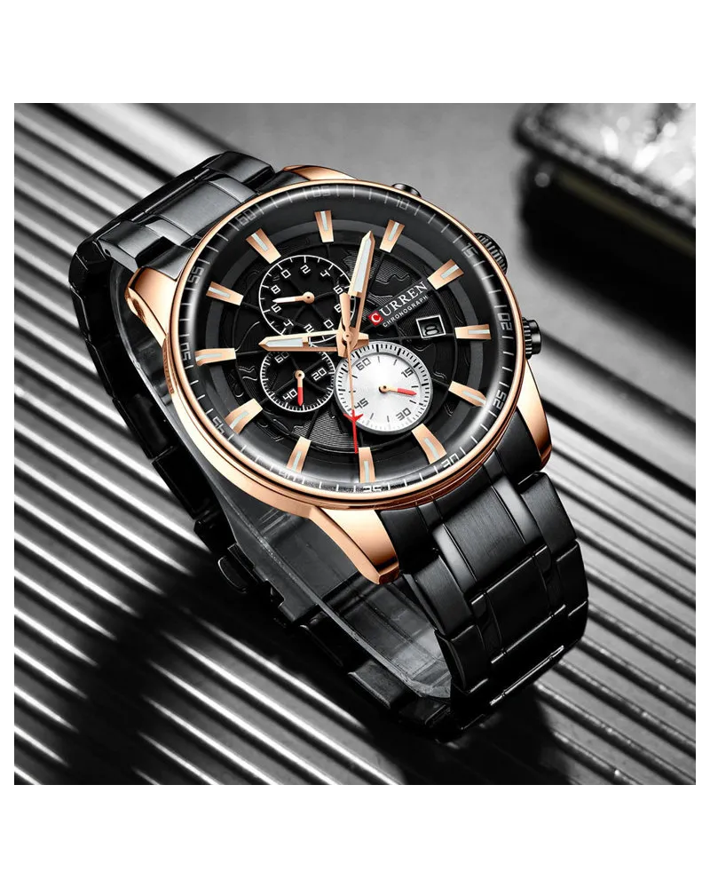 ZEGAREK MĘSKI CURREN 8362 (zc017d) - CHRONOGRAF + BOX ZEGAREK MĘSKI CURREN 8362 (zc017d) - CHRONOGRAF + BOX