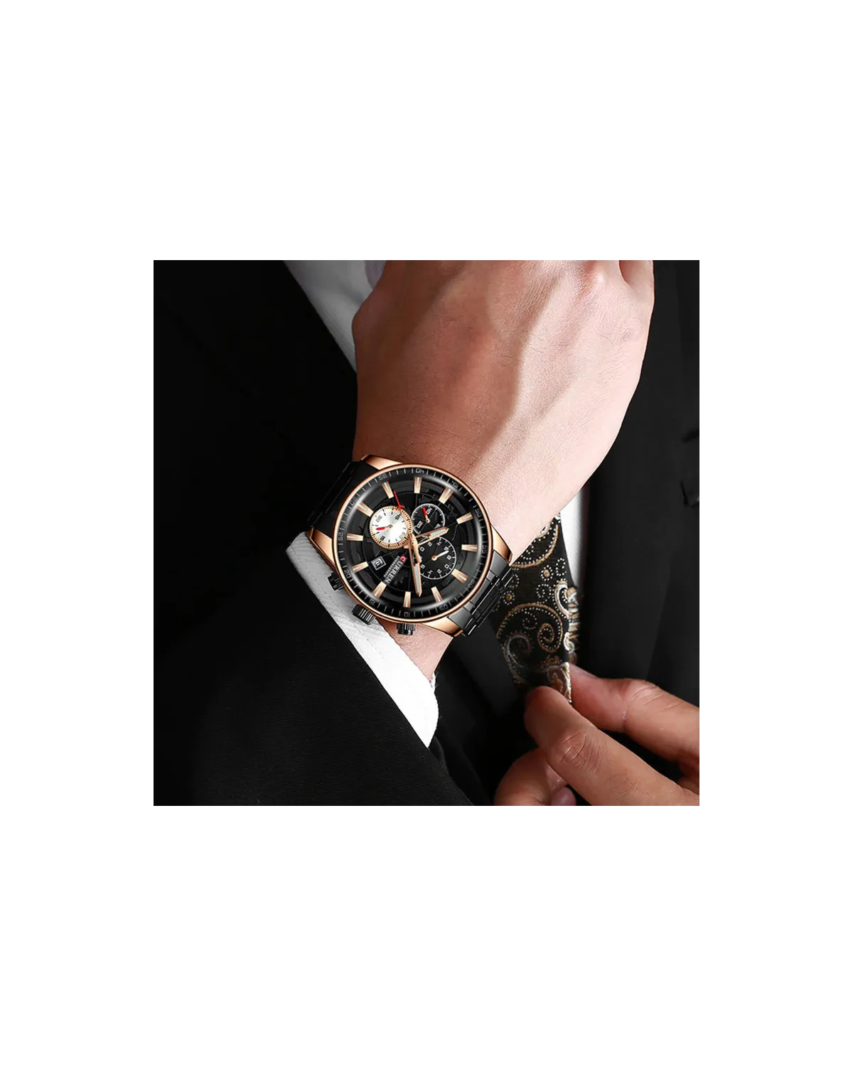 ZEGAREK MĘSKI CURREN 8362 (zc017d) - CHRONOGRAF + BOX ZEGAREK MĘSKI CURREN 8362 (zc017d) - CHRONOGRAF + BOX