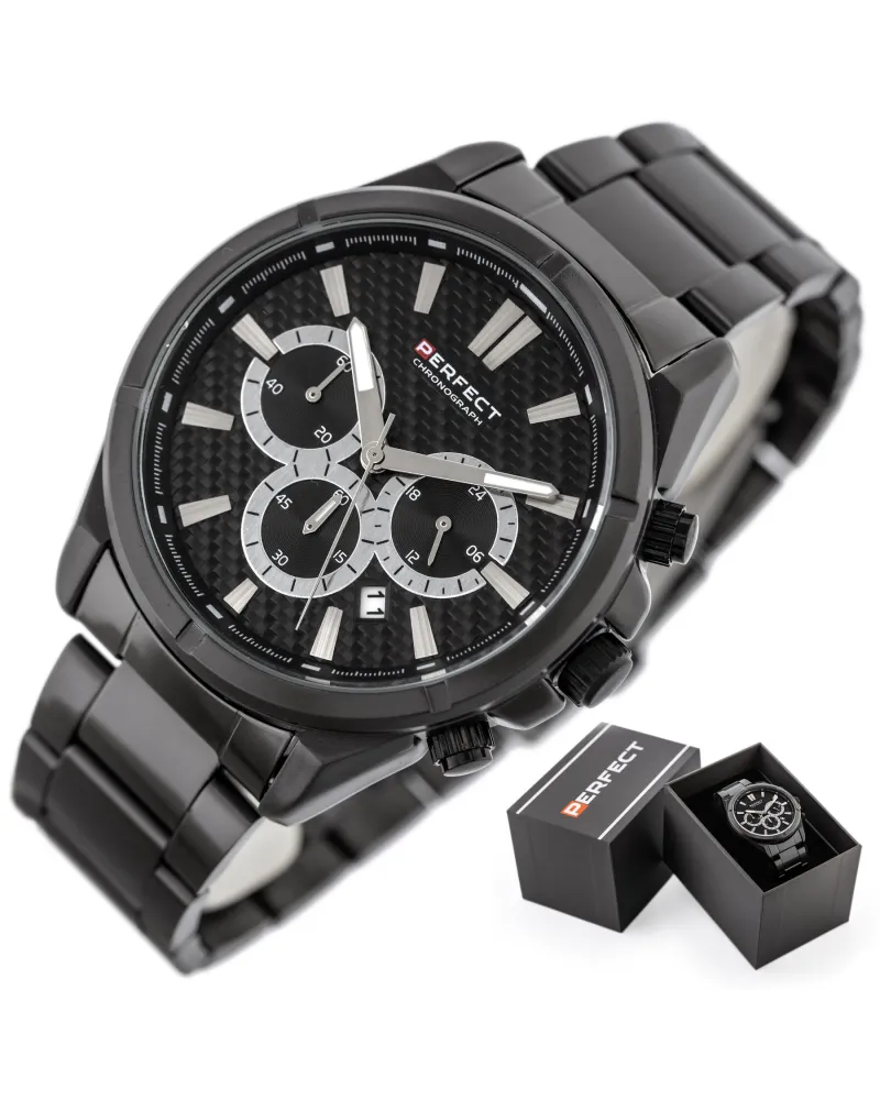 ZEGAREK MĘSKI PERFECT M501CH-07 - CHRONOGRAF (zp381c) + BOX
