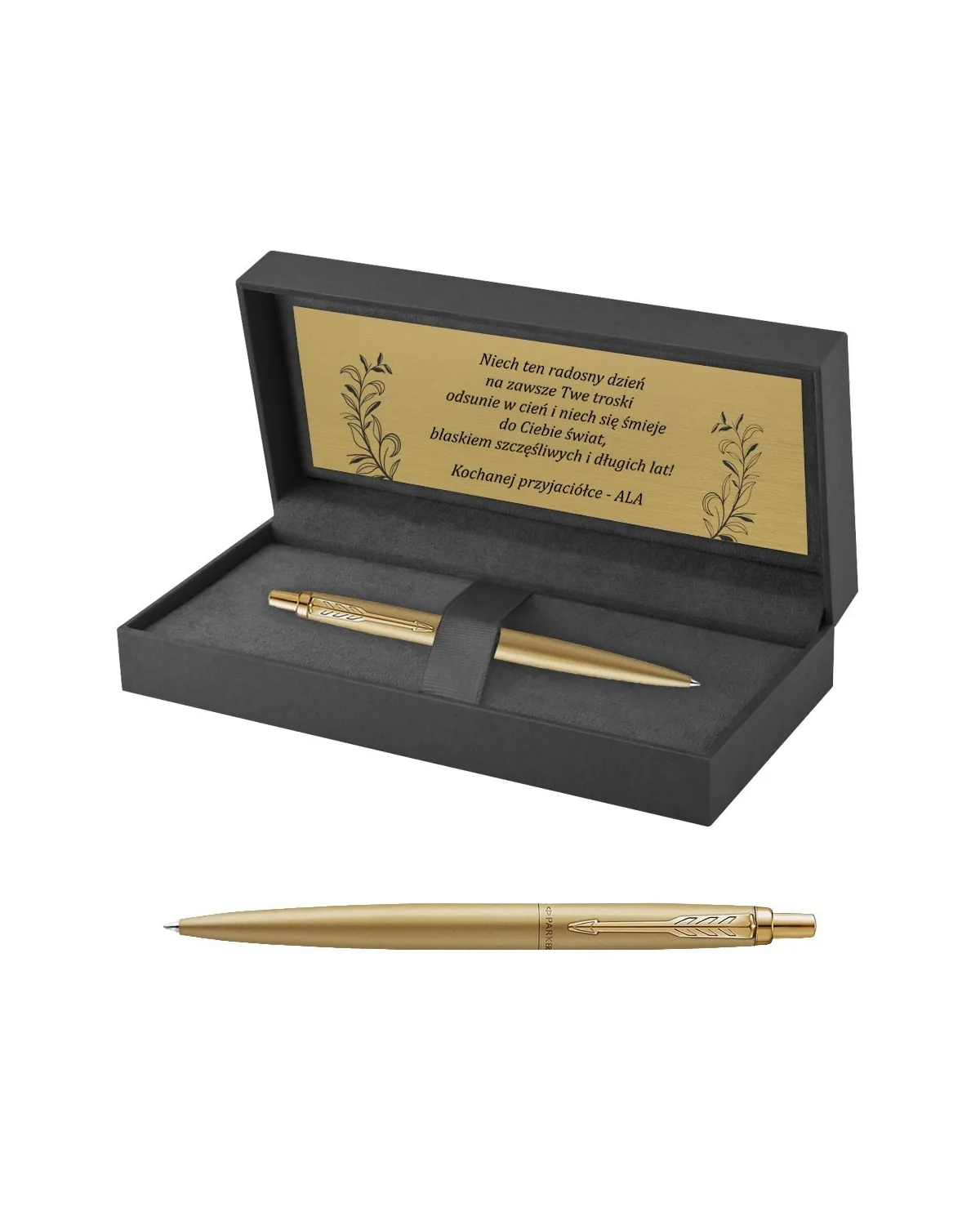 Długopis Parker Jotter XL Monochrome Gold w Pudełku z Grawerem (2122754/1)