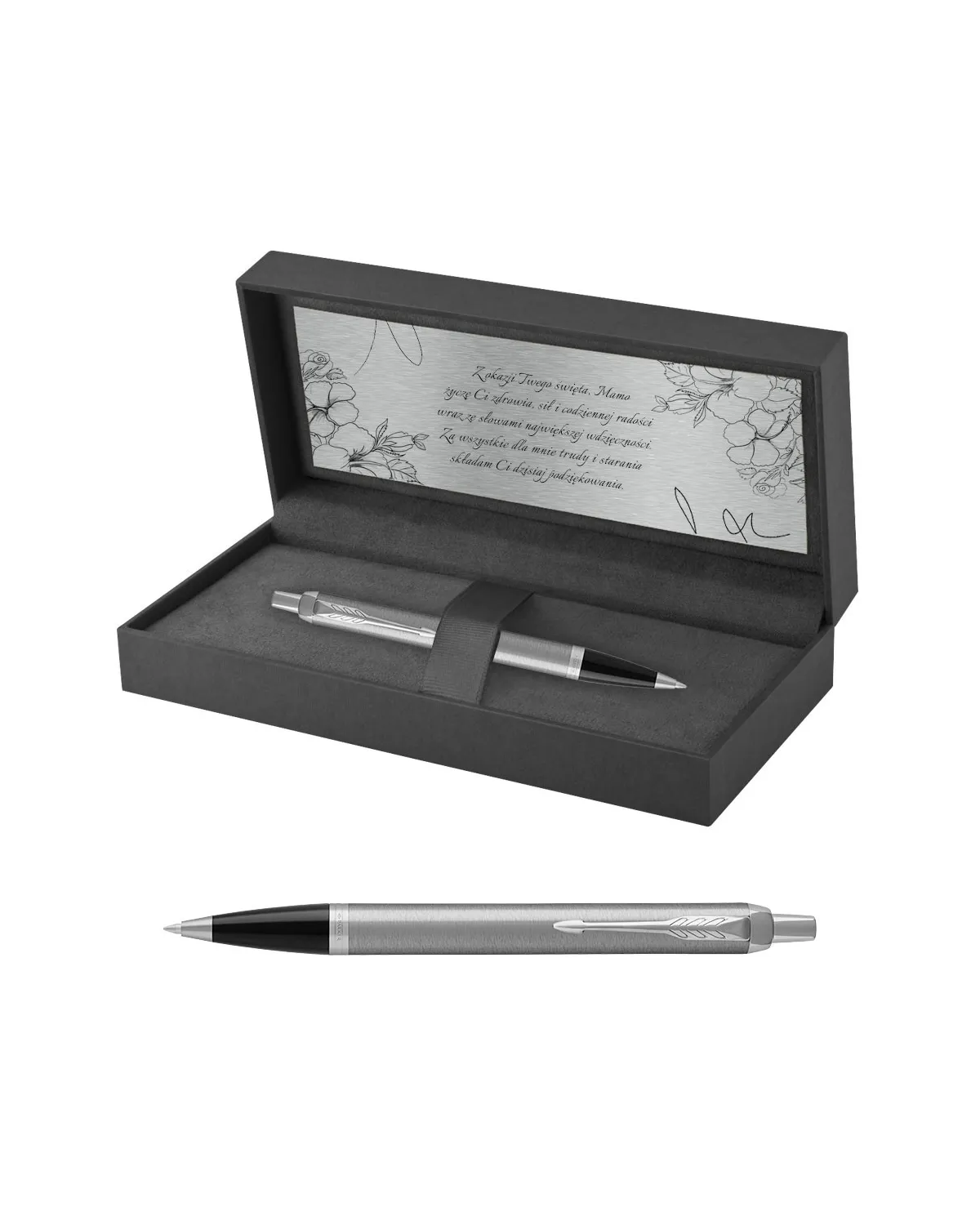 Długopis Parker IM Stainless Steel CT w Pudełku z Grawerem (2143631/2)