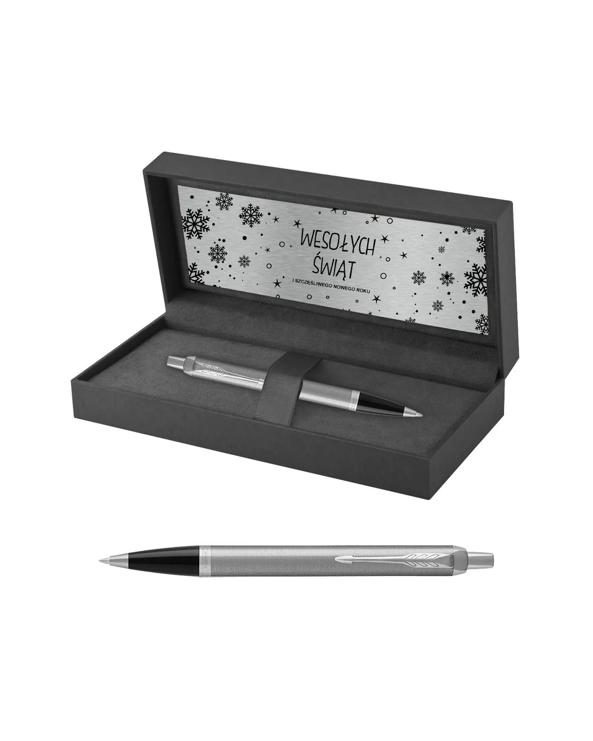 Długopis Parker IM Stainless Steel CT w Pudełku z Grawerem (2143631/7)