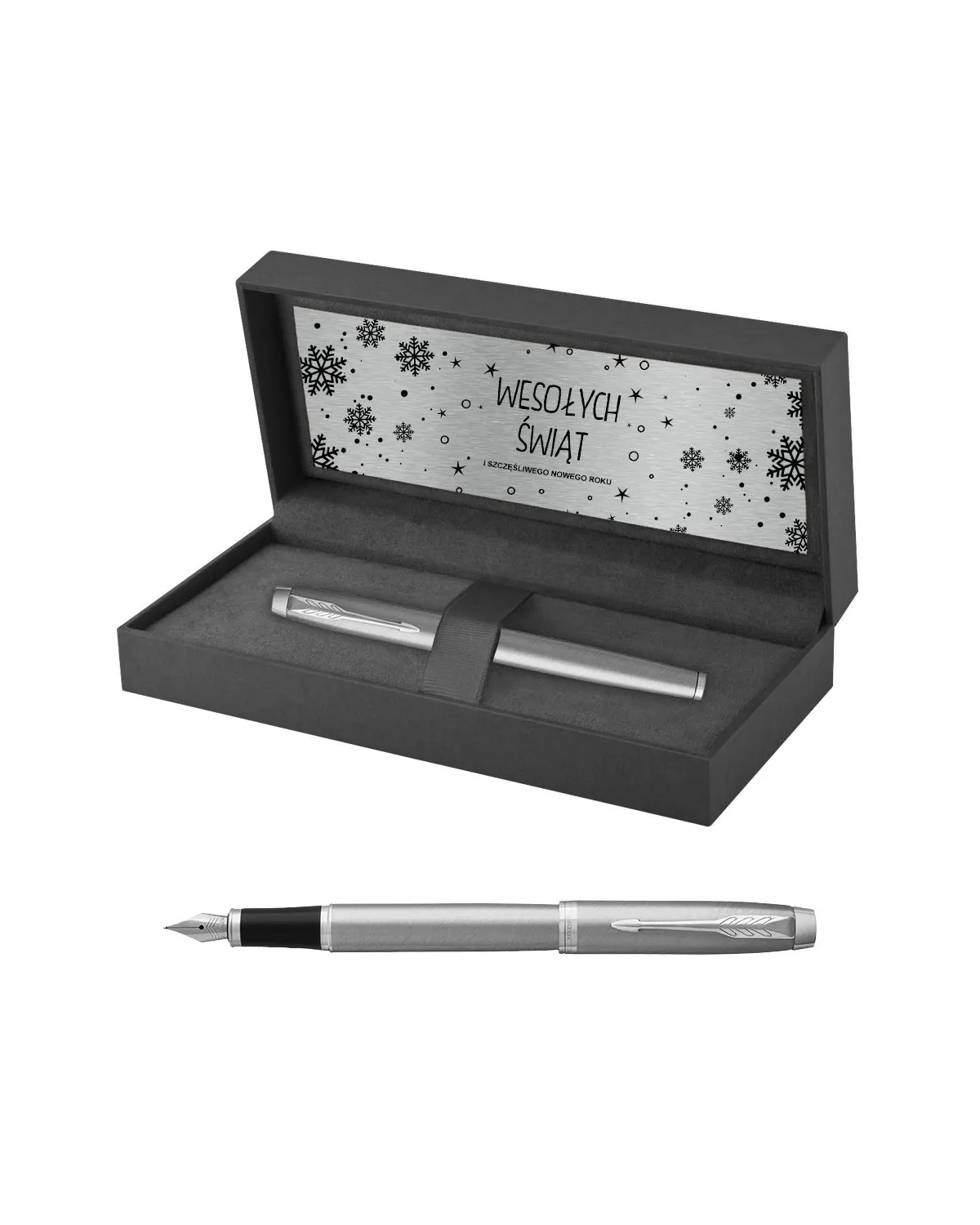 Pióro wieczne Parker IM Stainless Steel CT w Pudełku z Grawerem (2143635/3)