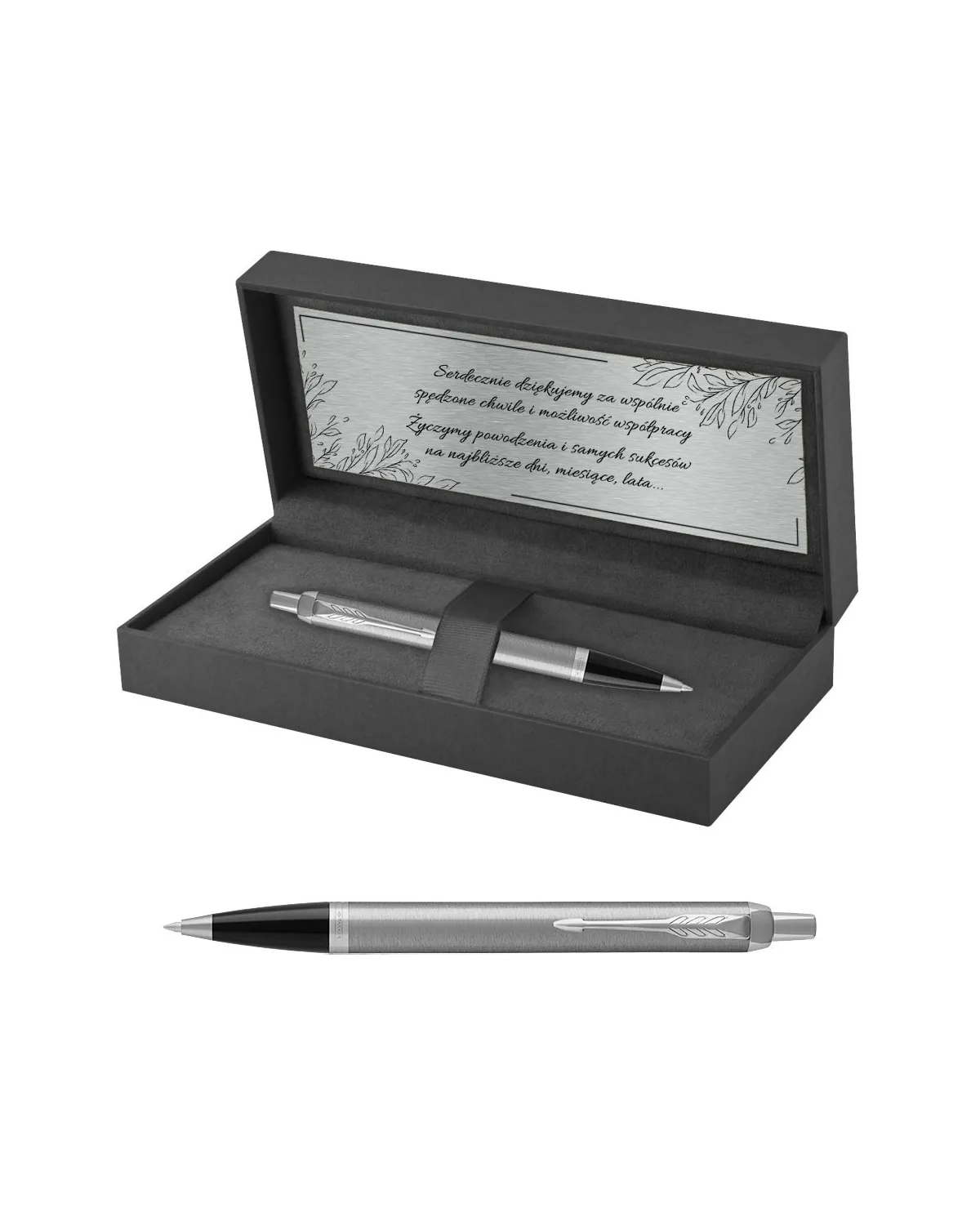 Długopis Parker IM Stainless Steel CT w Pudełku z Grawerem (2143631/11)