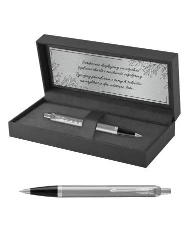 Długopis Parker IM Stainless Steel CT w Pudełku z Grawerem (2143631/11)