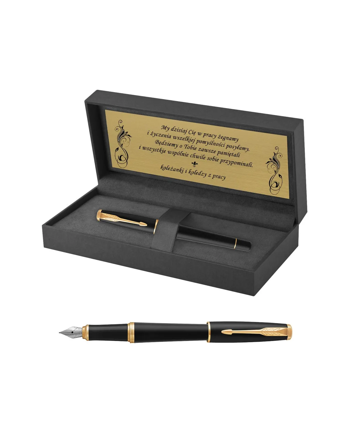 Pióro wieczne Parker Urban Muted Black GT w Pudełku z Grawerem (1931601/6)