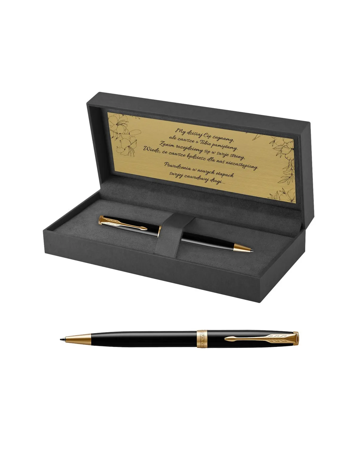 Długopis Parker Sonnet Czarny GT w Pudełku z Grawerem (1931497/6)