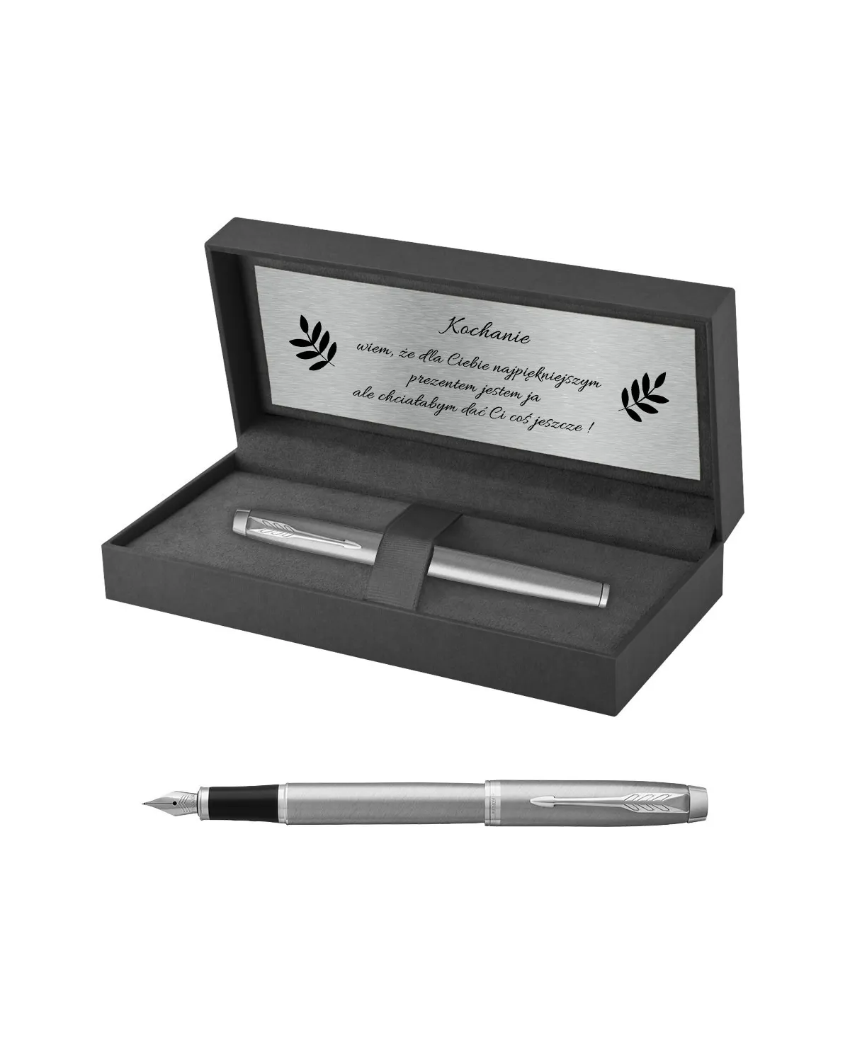 Pióro wieczne Parker IM Stainless Steel CT w Pudełku z Grawerem (2143635/6)