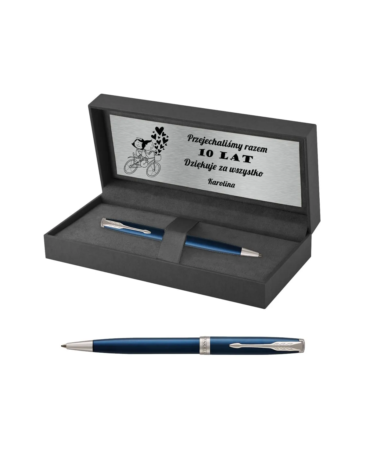 Długopis Parker Sonnet Niebieska Laka CT w Pudełku z Grawerem (1931536/1)