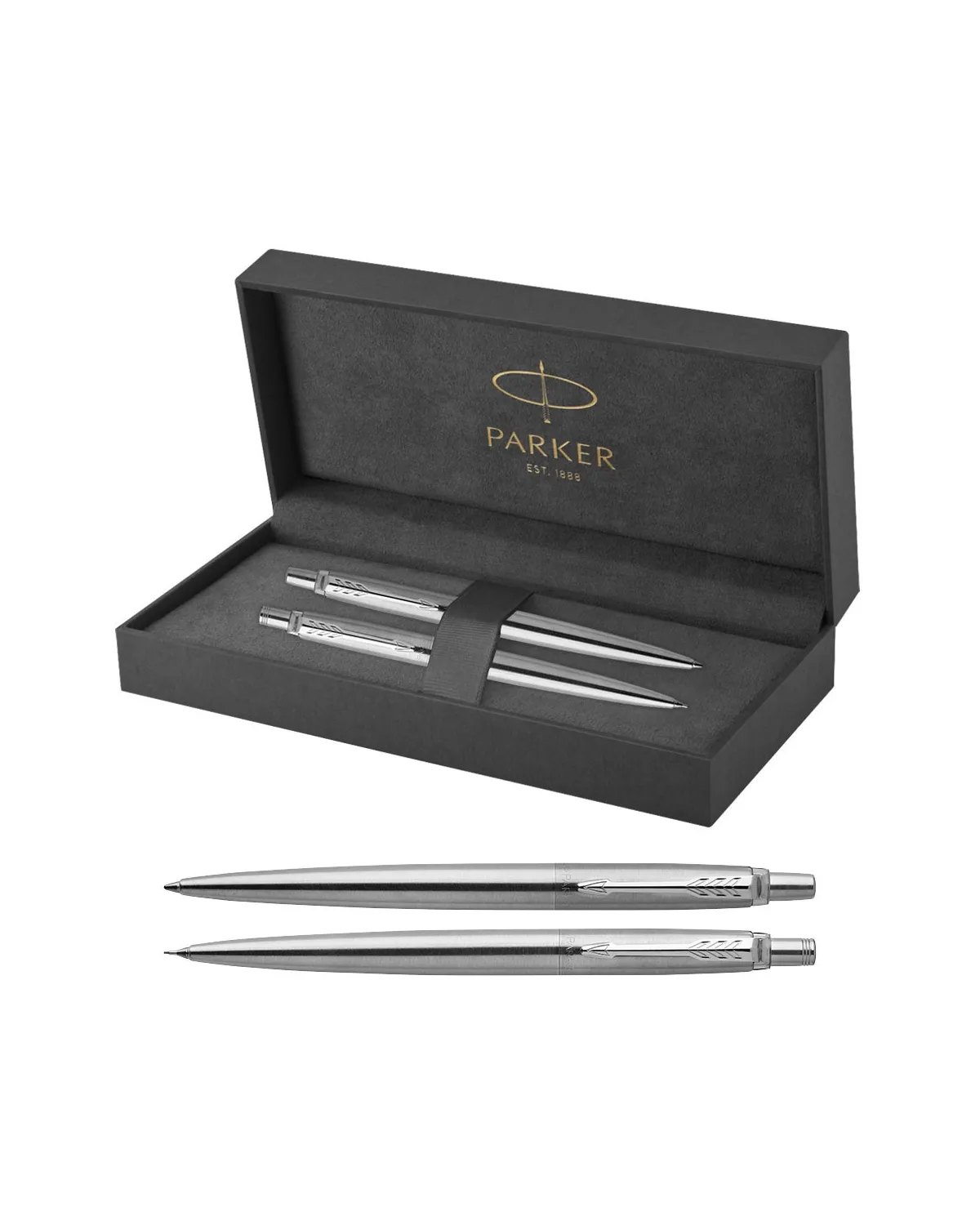 Długopis + ołówek Parker Jotter Stalowe CT (1953170/2)