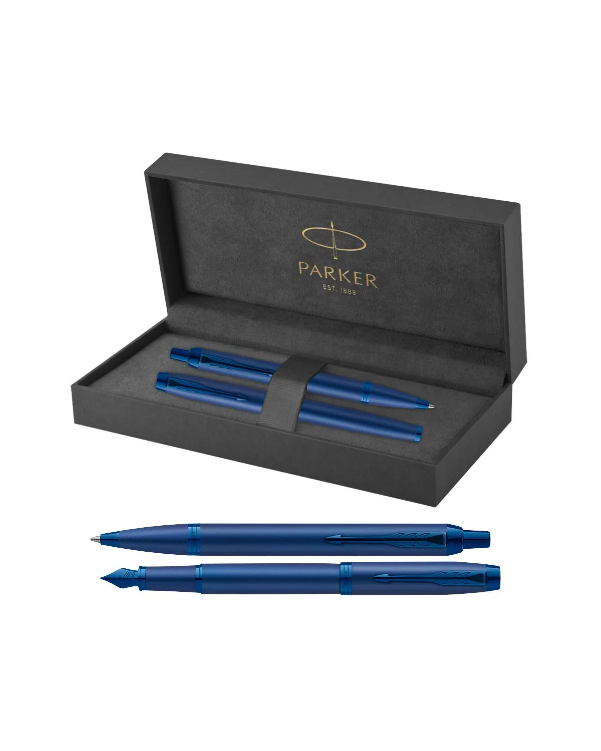Długopis + Pióro Parker IM Professionals Monochrome Blue (2172966/1)