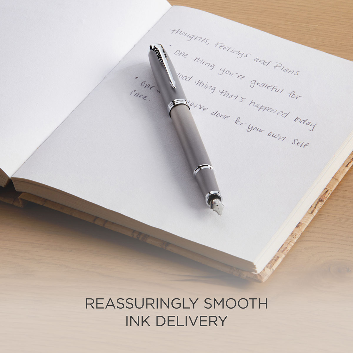 Pióro wieczne Parker IM Writing Rituals Turquoise Grey z szarym gradientem i chromowanym wykończeniem