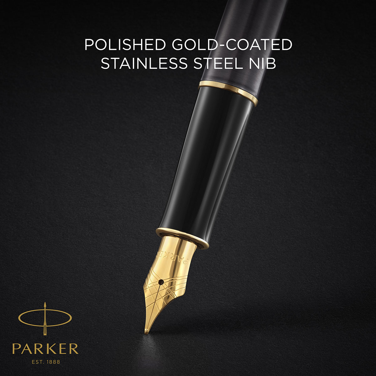Pióro wieczne Parker Sonnet Grey GT szary lakier ze złotymi wykończeniami