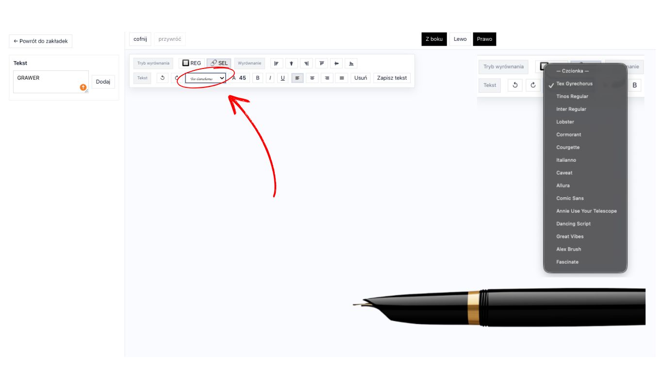 Grawerowanie w sklepie Parker Zavaro.pl