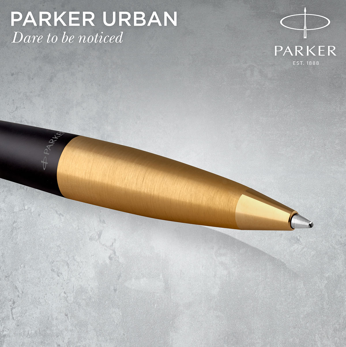 Długopis Parker Urban Muted Black GT w czarno-złotym wykończeniu – praktyczny wybór na prezent urodzinowy