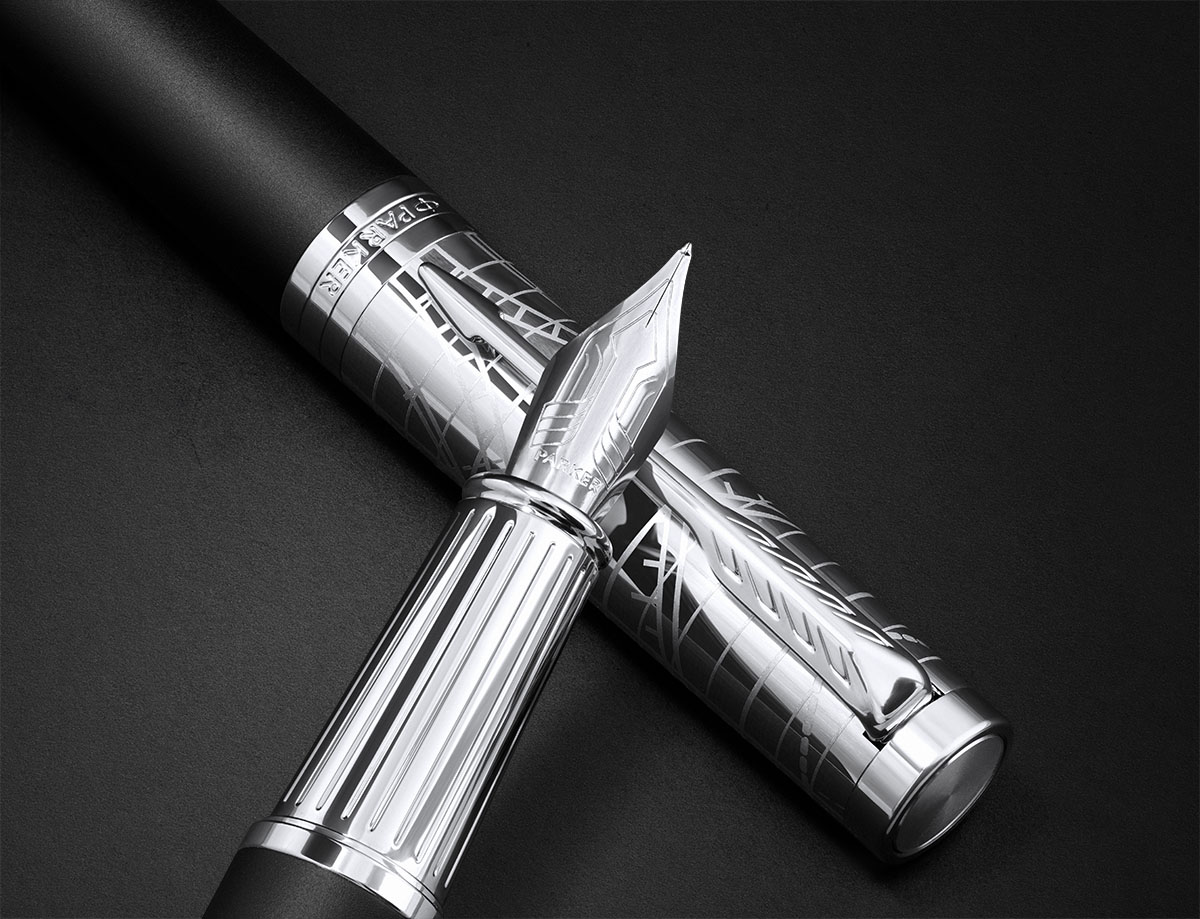 Pióro wieczne Parker Ingenuity Legacy of Flight CT 2227806 nasadka z lotniczym grawerem i klipsem strzałą