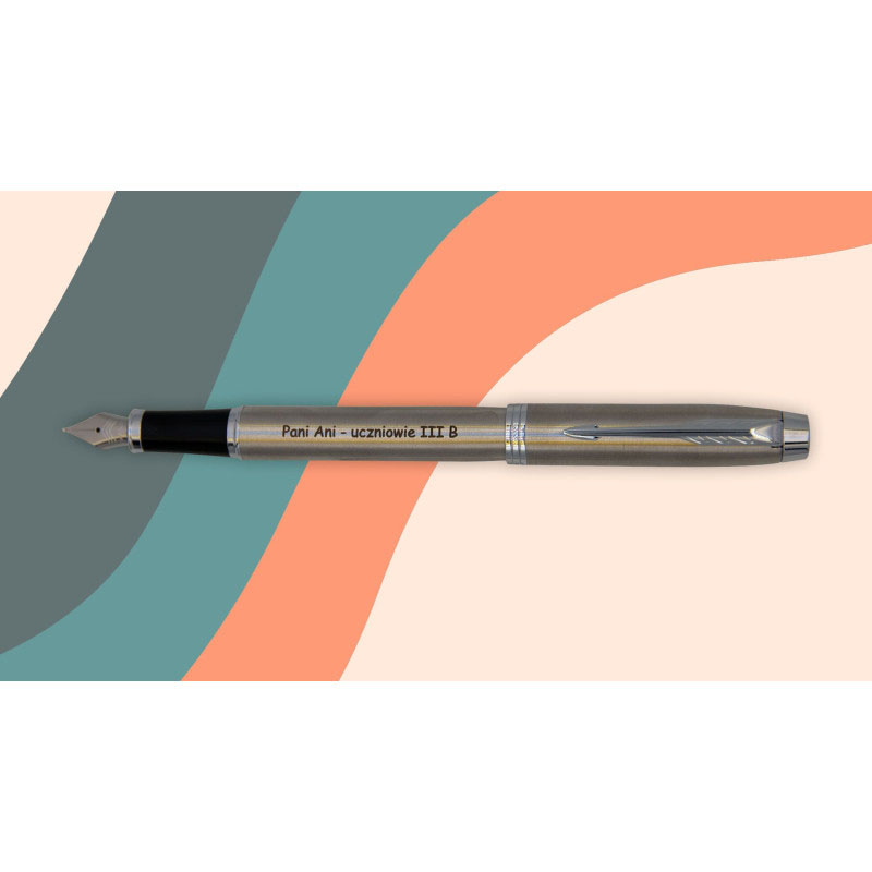 Pióro wieczne Parker IM Stainless Steel CT 2143635 z grawerem – elegancki prezent personalizowany