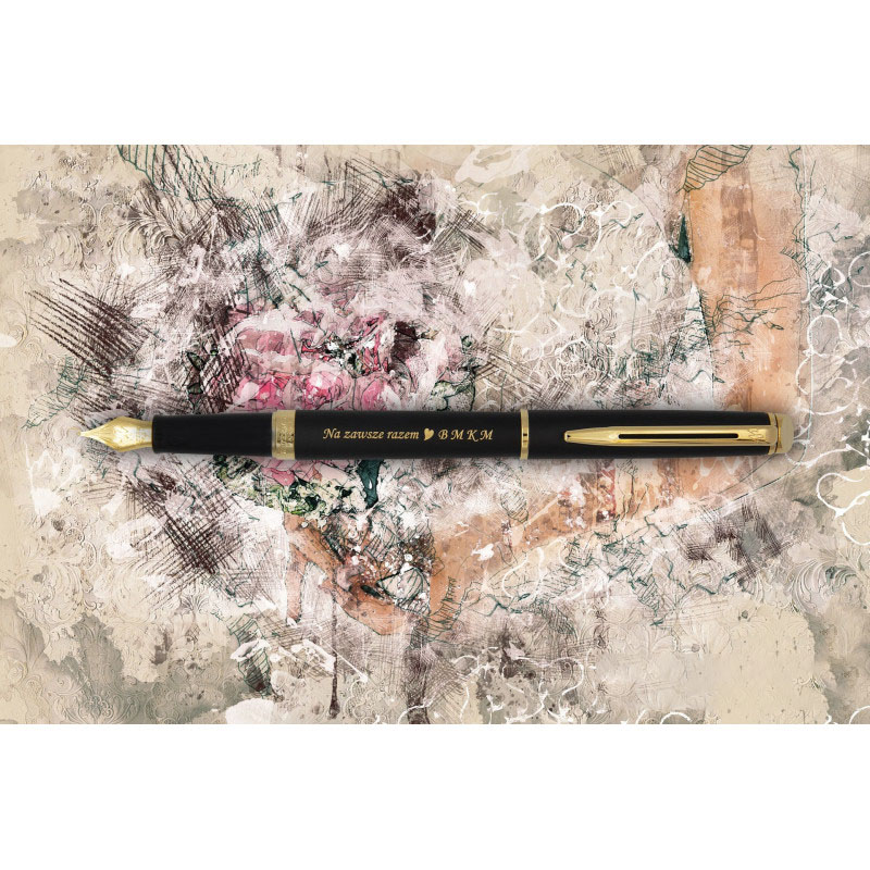 Pióro wieczne Waterman Hémisphère czarne matowe GT S0920710 z grawerem Na zawsze razem