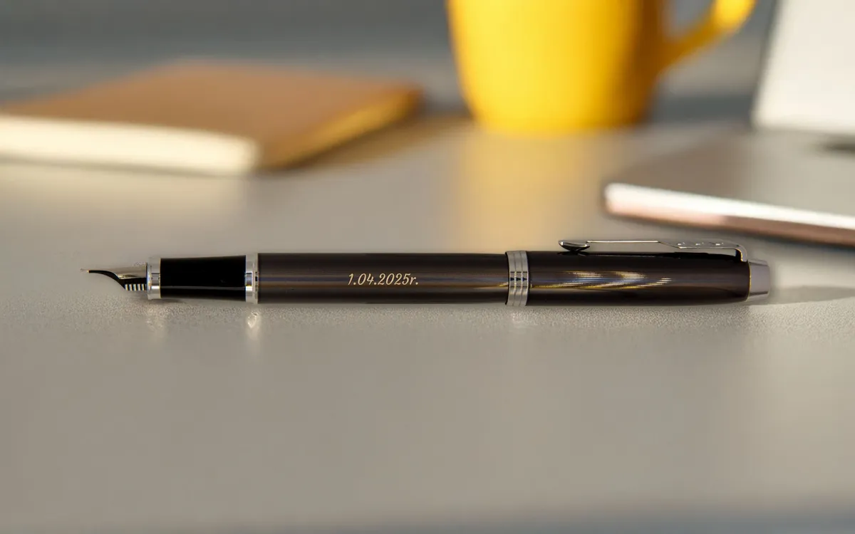 Pi&oacute;ro wieczne Parker IM Dark Espresso CT z grawerem daty &ndash; eleganckie personalizowane pi&oacute;ro Parker