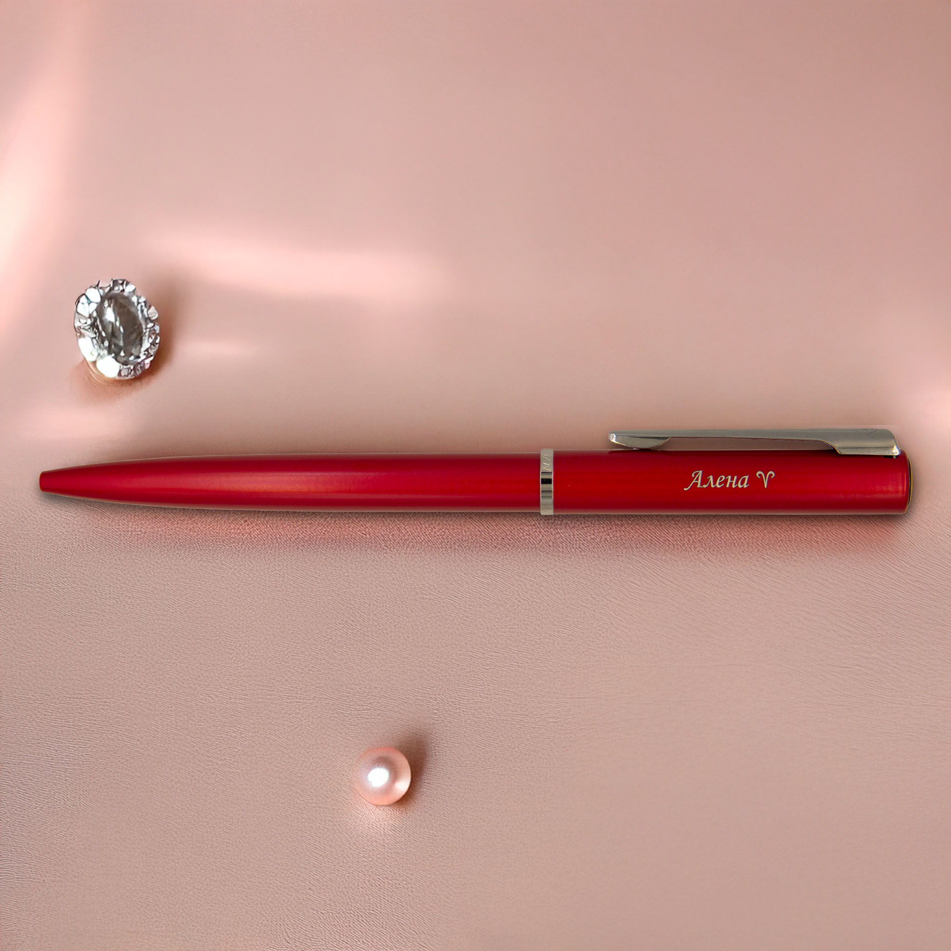 Długopis Waterman Allure czerwony CT [2068193] – elegancki czerwony długopis z chromowanymi wykończeniami