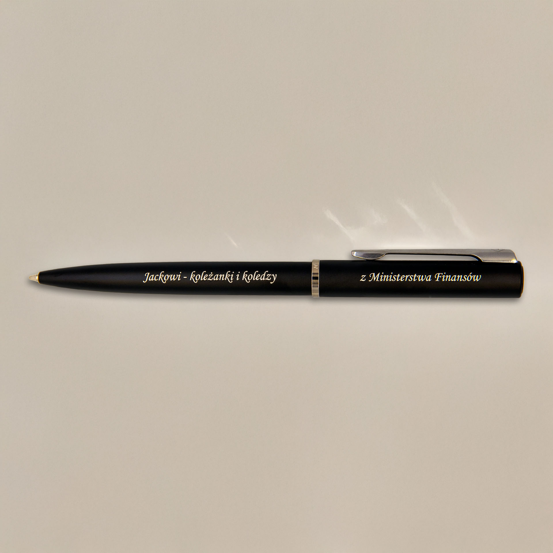 Długopis Waterman Allure czarny matowy CT [2068192] z grawerem – elegancki prezent biznesowy