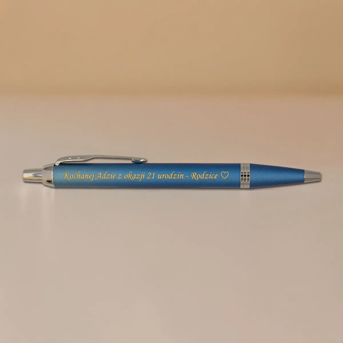 Długopis Parker IM Rituals Turquoise Blue CT [2203906] z grawerem &ndash; elegancki prezent personalizowany