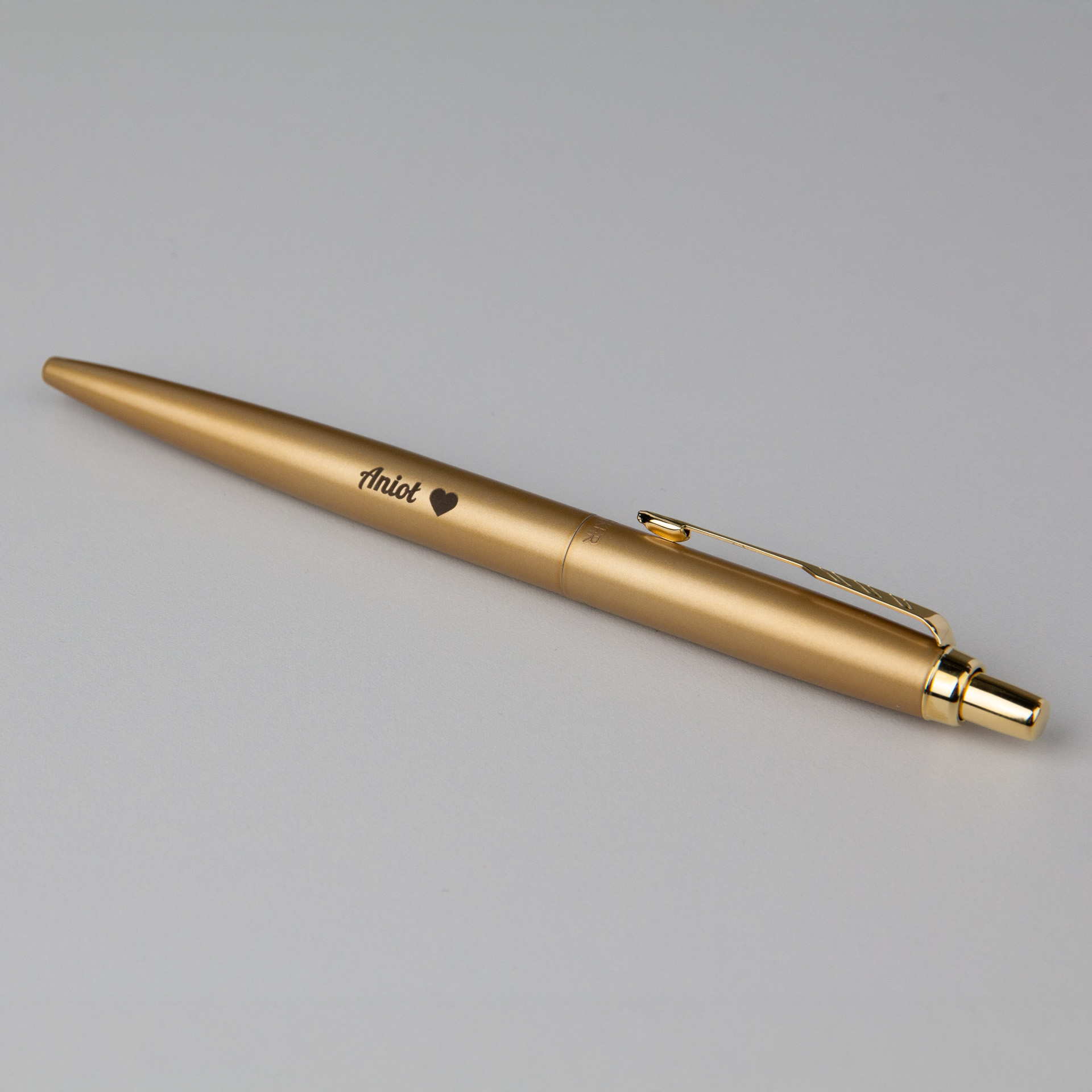 Długopis Parker Jotter XL Monochrome Gold (2122754) z grawerem „Anioł”, elegancki złoty długopis Parker