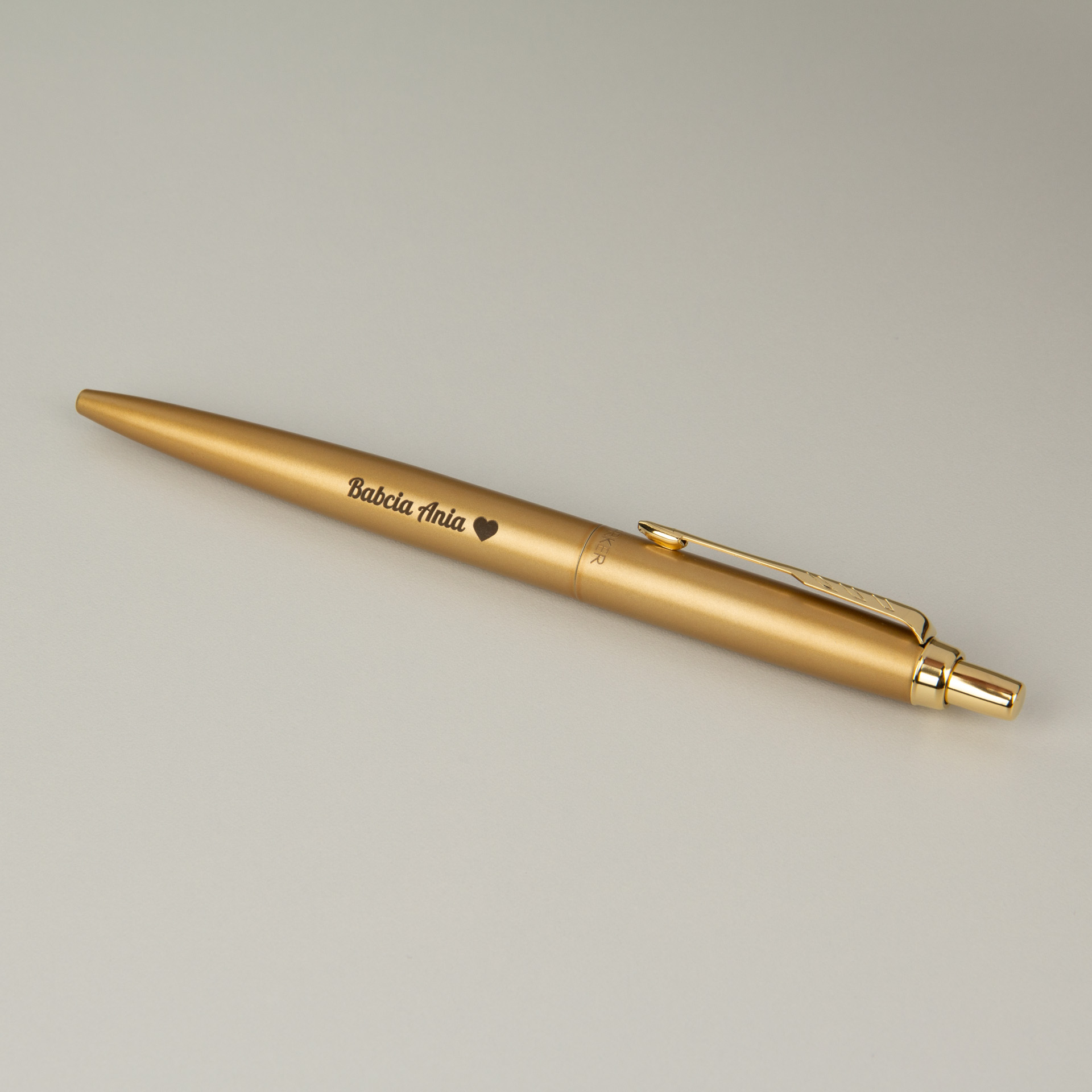 Długopis Parker Jotter XL Monochrome Gold (2122754) z grawerem „Babcia Ania”