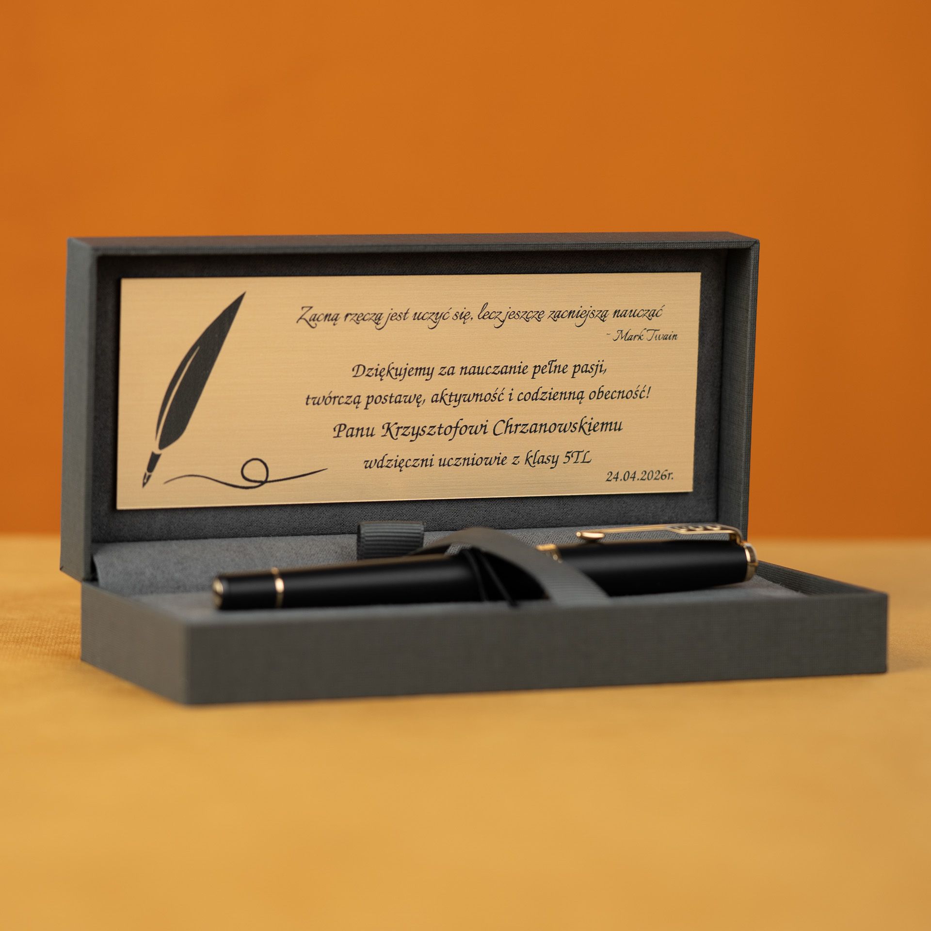 Pióro wieczne Parker Urban Muted Black GT w etui z grawerem