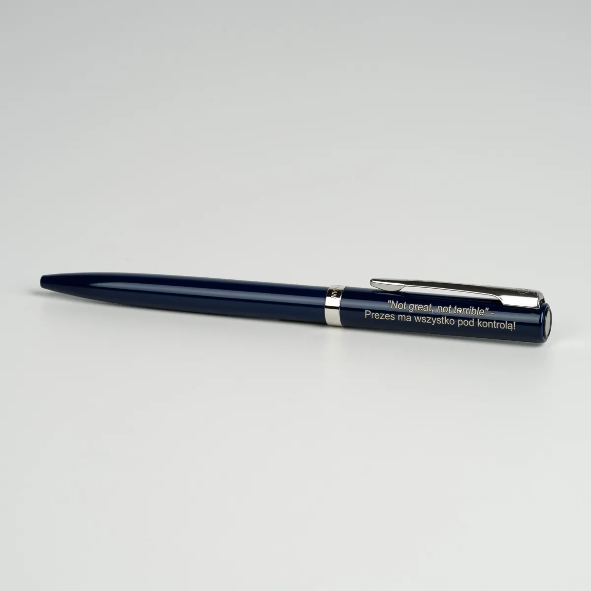 Długopis Waterman Impression Niebieski CT z personalizowanym grawerem.