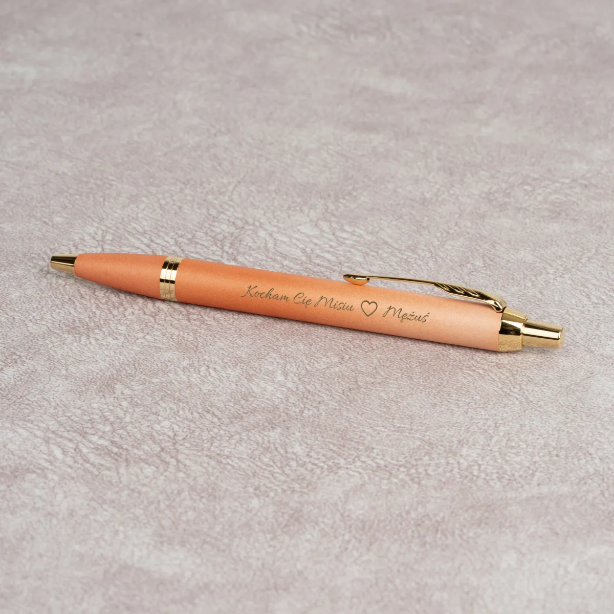 Długopis Parker IM Rituals Turquoise Orange GT z grawerem dla męża.