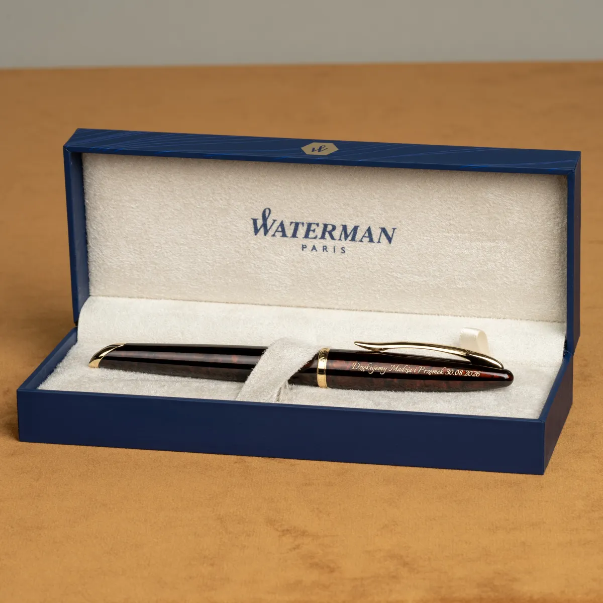 Pi&oacute;ro Waterman Carene GT bursztynowe [S0700860] z personalizowanym grawerem w eleganckim pudełku Waterman.