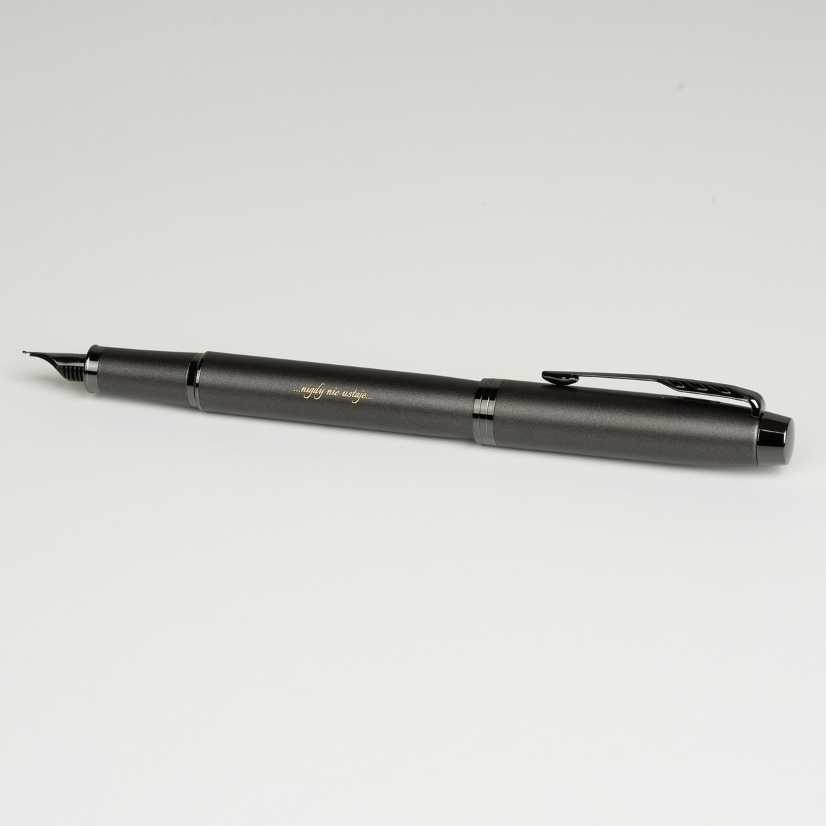 Pi&oacute;ro wieczne Parker IM Professionals Monochrome Bronze [2172958] z personalizowanym grawerem &bdquo;&hellip;nigdy nie ustaje&hellip;&rdquo;.