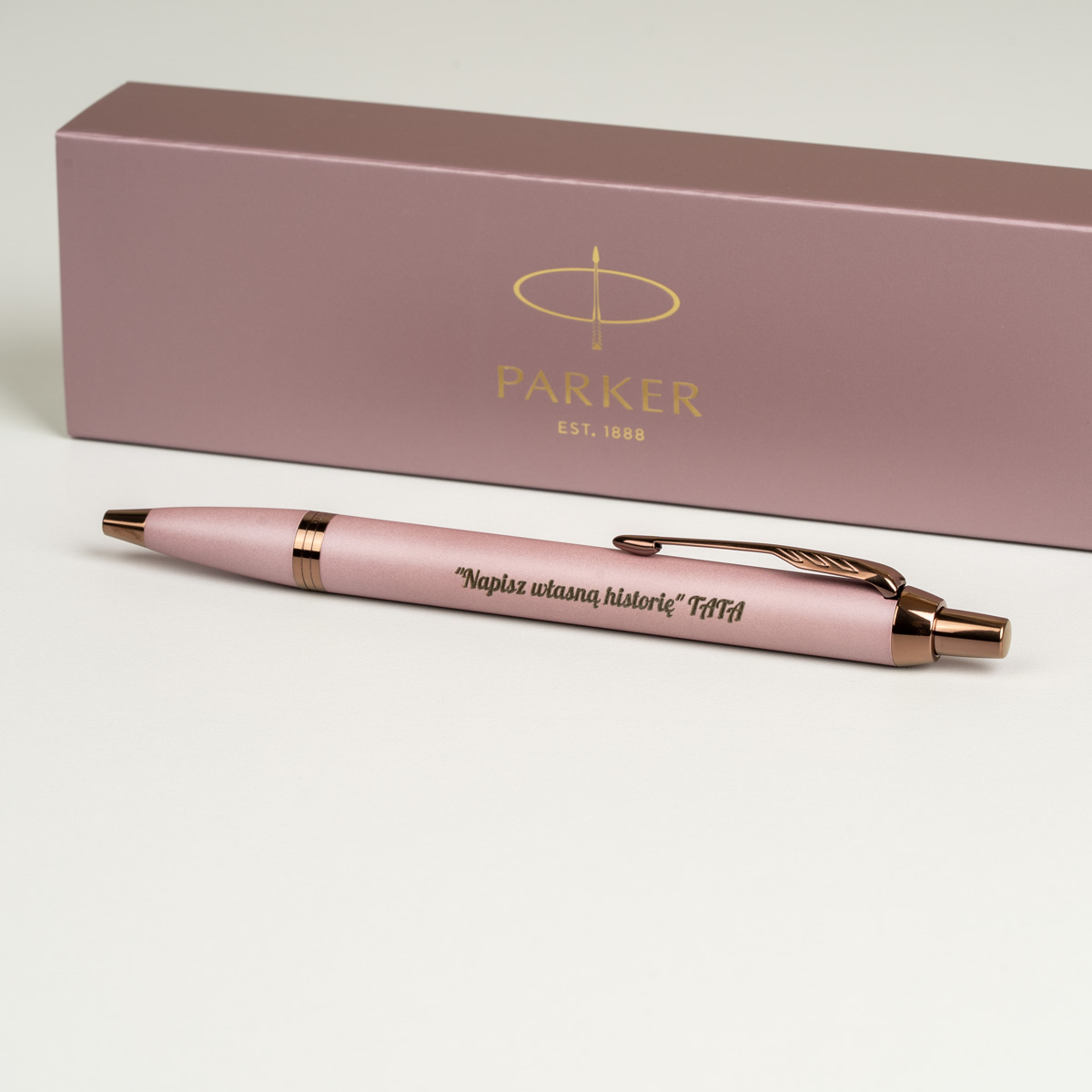 Długopis Parker IM Rituals Mauve [2235416] z personalizowanym grawerem &bdquo;Napisz własną historię&rdquo; TATA.