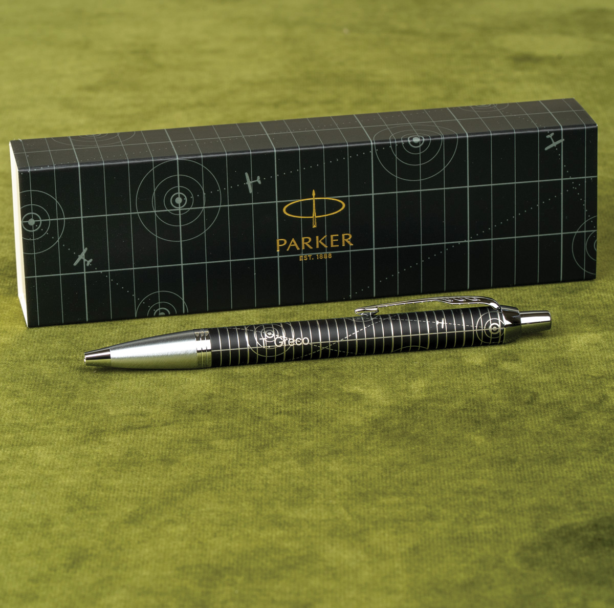 Długopis Parker IM Premium Legacy of Flight CT [2228742] z personalizowanym grawerem &bdquo;Greco&rdquo;.