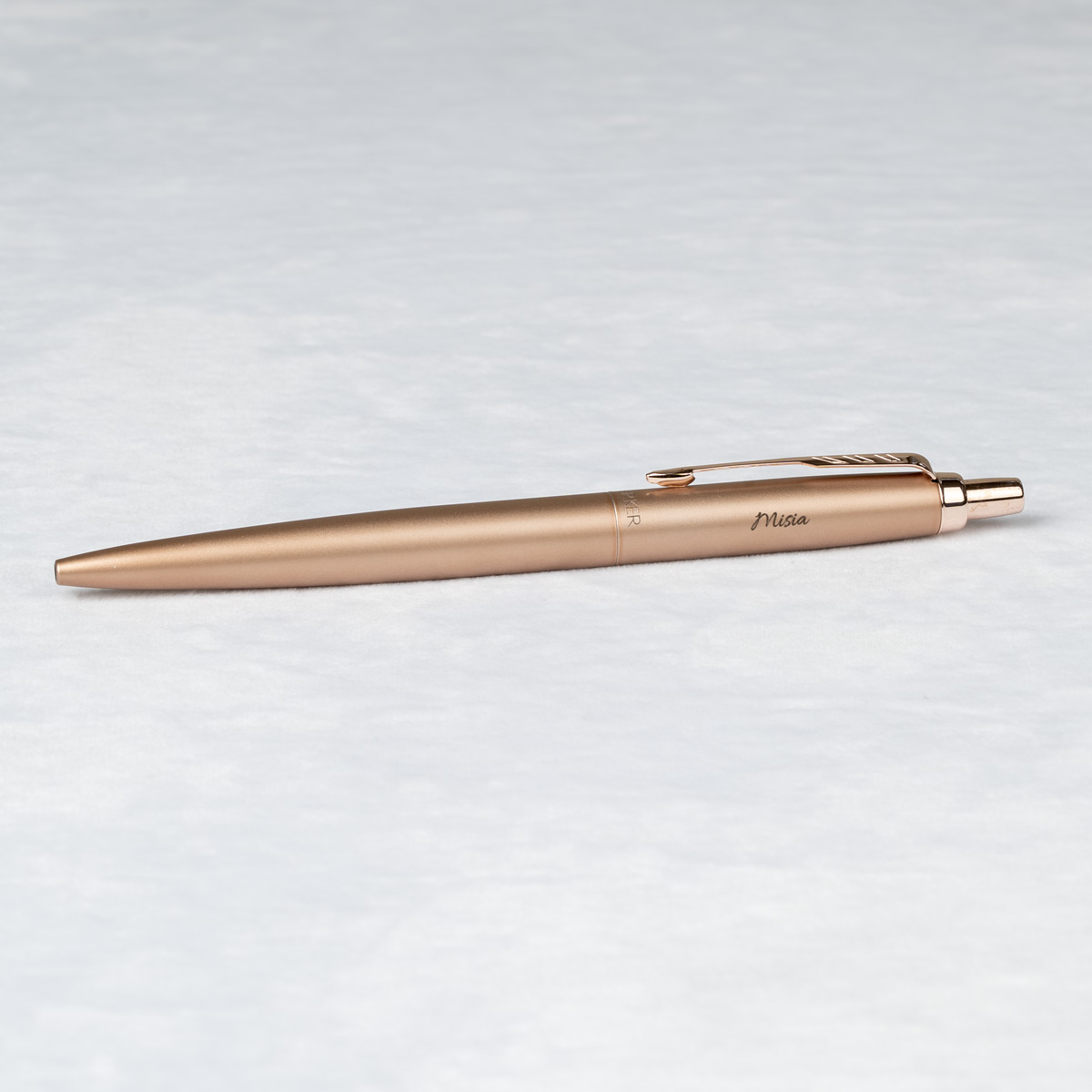 Długopis Parker Jotter XL Monochrome Pink Gold [2122755] z personalizowanym grawerem &bdquo;Misja&rdquo;.