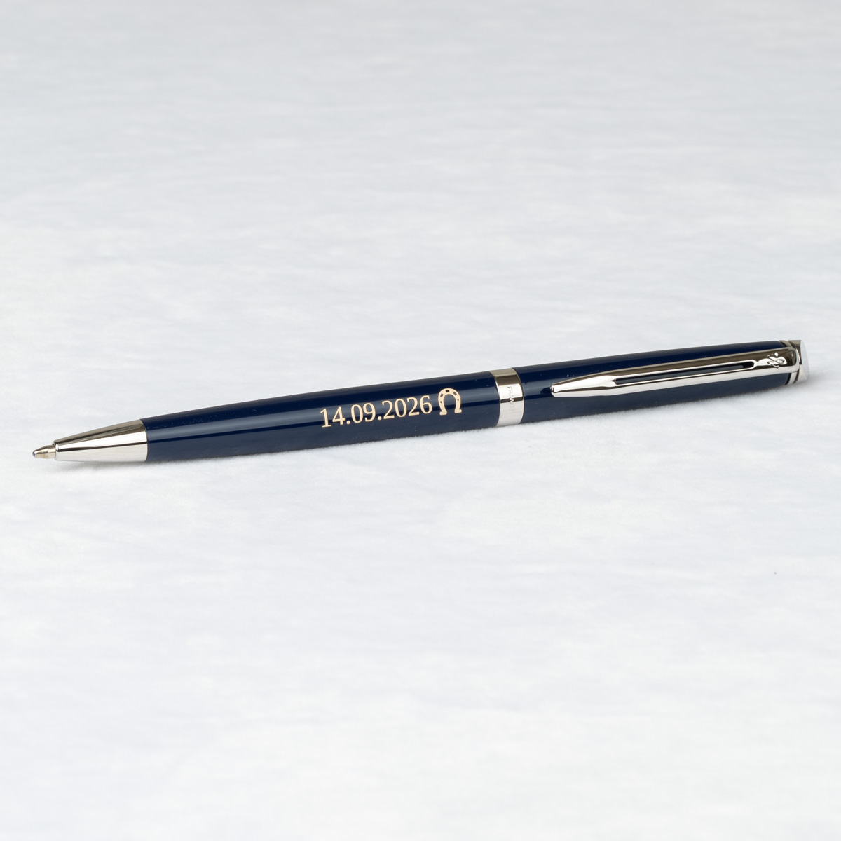 Długopis Waterman Hemisphere Blue Core CT [2214206] z personalizowanym grawerem &bdquo;14.09.2026 &Omega;&rdquo;.